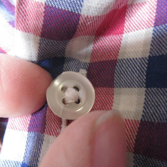 Culturata Roma plaid button up shirt sz L - Picture 4 of 6